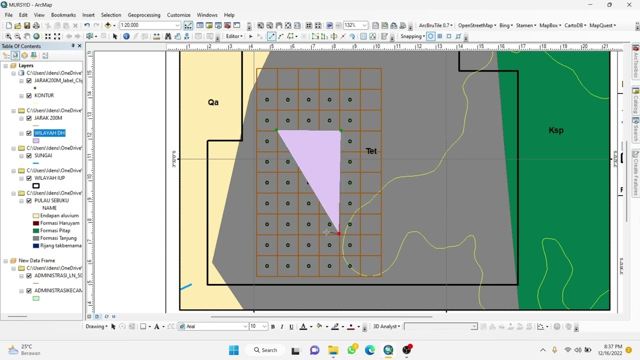 Create a borehole log map in ArcGIS