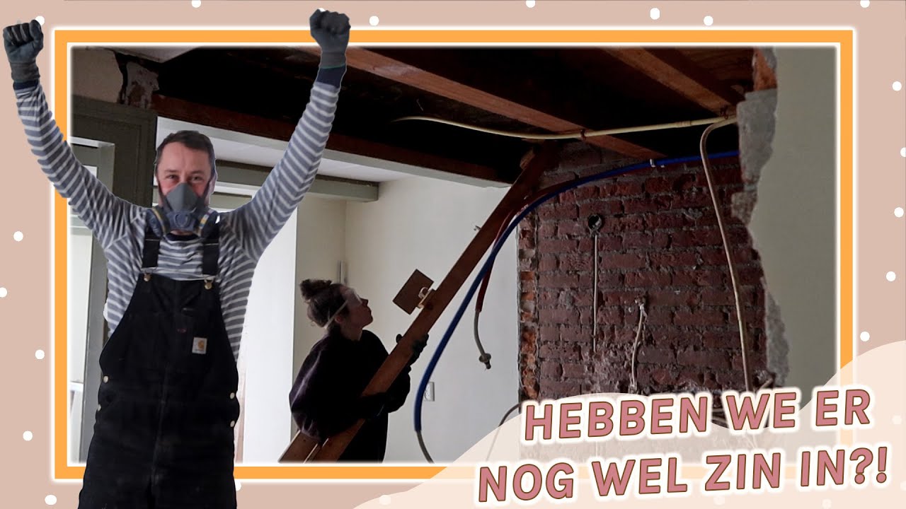 Zelf het hele plafond eruit slopen - kan ik dit?! || ⚒️🏡 || KLUS & VERHUISVLOG 5 || Vlog 515