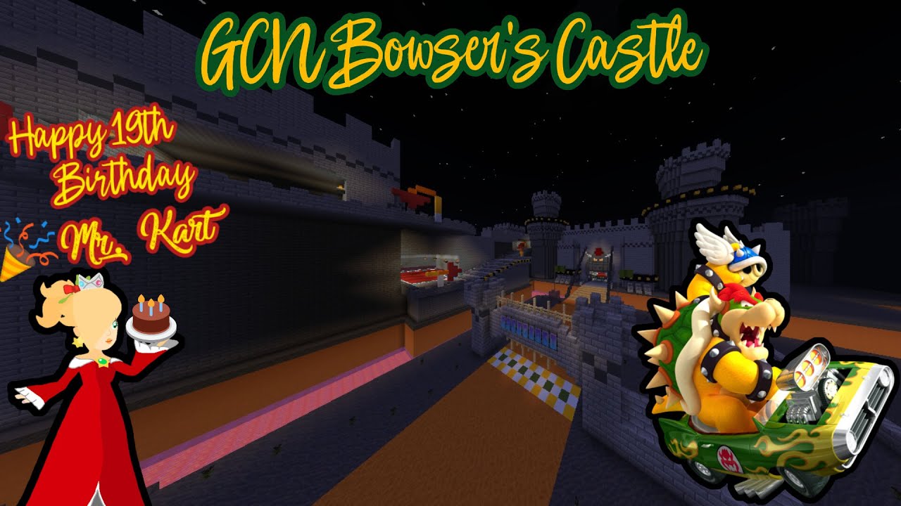 GCN Bowser's Castle-Minecraft Mario Kart Double Dash