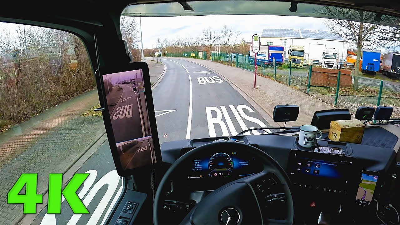 Mercedes Actros L 2023  POV truck driving in Deutschland, Meerane