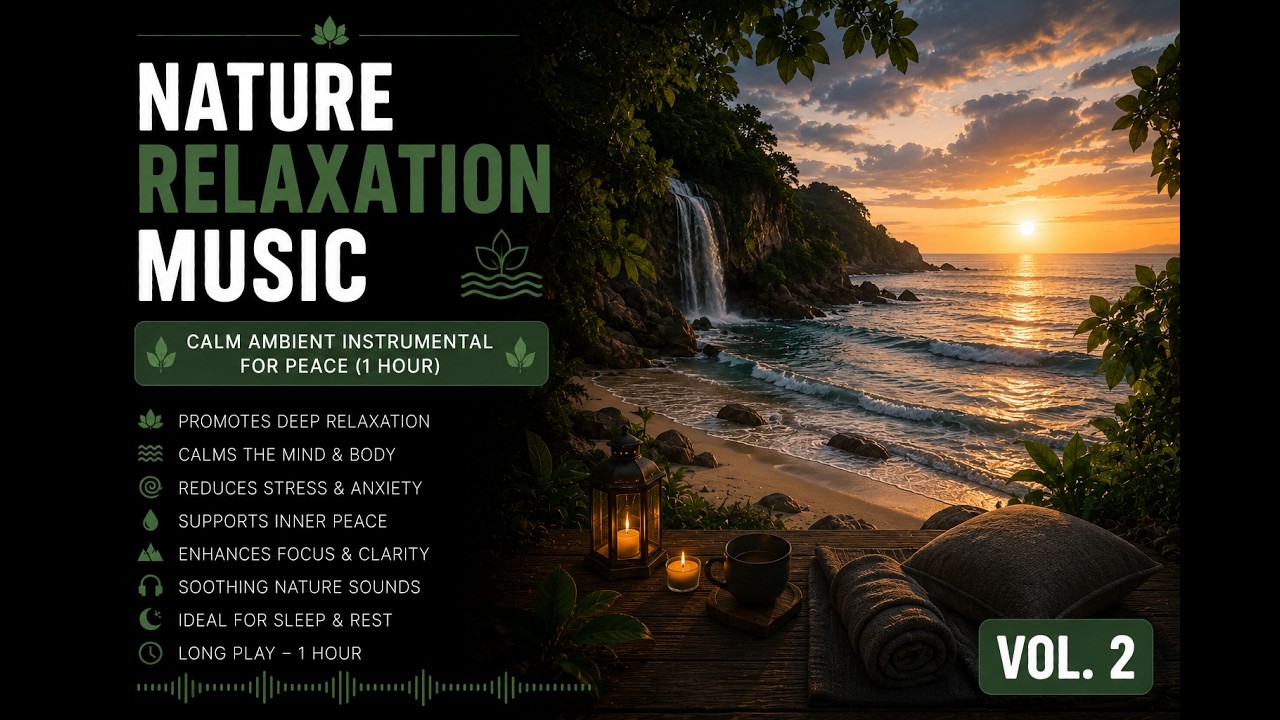 Nature Relaxation Music 🌊 | Calm Ambient Instrumental for Peace (1 Hour)