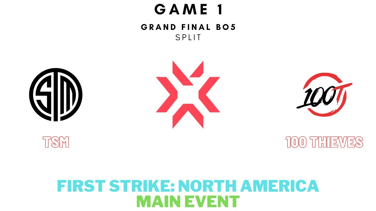 First Strike North America Main Event Grand Final | TSM vs 100T Game 1 (FULL GAME)