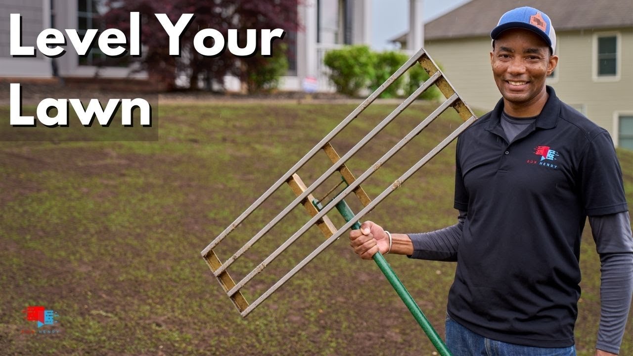 How to Top Dress and Level a Sloped Lawn using Compost