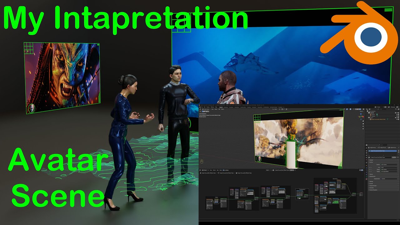 Meine Interpretation einer Avatar Hologramm Scene – Teil 1 – Blender 4.5