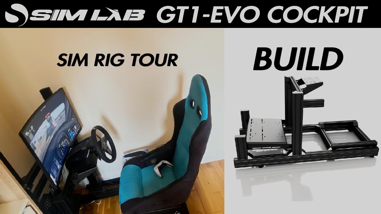Sim-Lab GT1-Evo Sim Racing Cockpit - Build and Short Review + Sim Rig Tour!