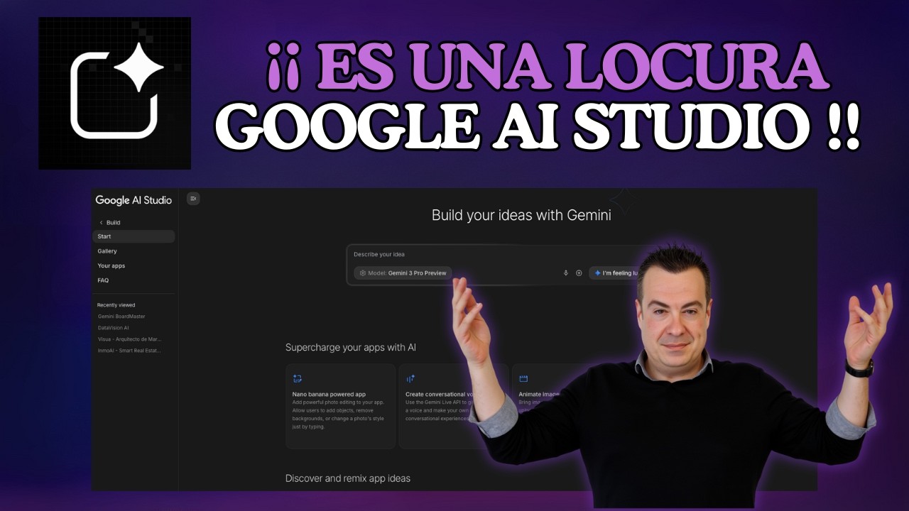 🔥 4 Cosas INCREÍBLES que Puedes Hacer con Google AI Studio Sin Programar 🔥