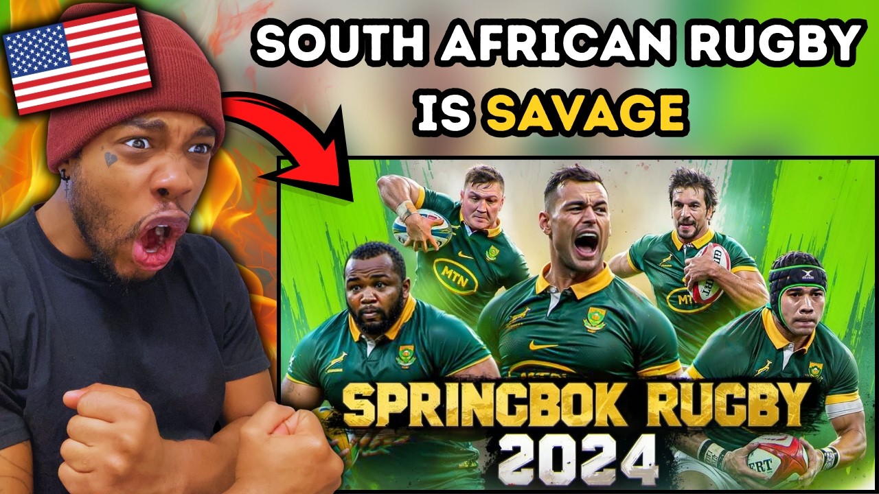 American Watches Springboks Rugby for the First Time… WHAT?! 🤯