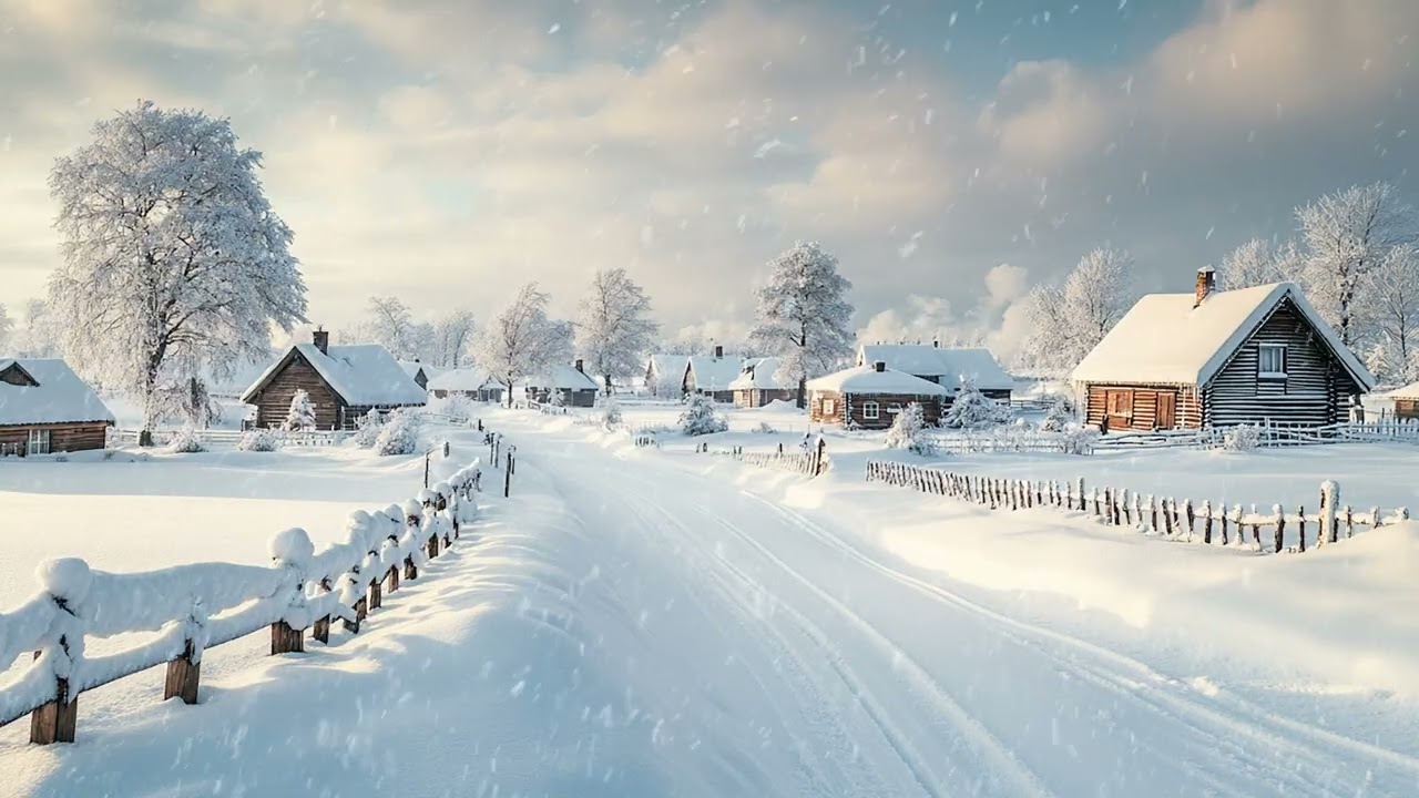 Snow Turning an Ordinary Street into a World of Calm and Stillness