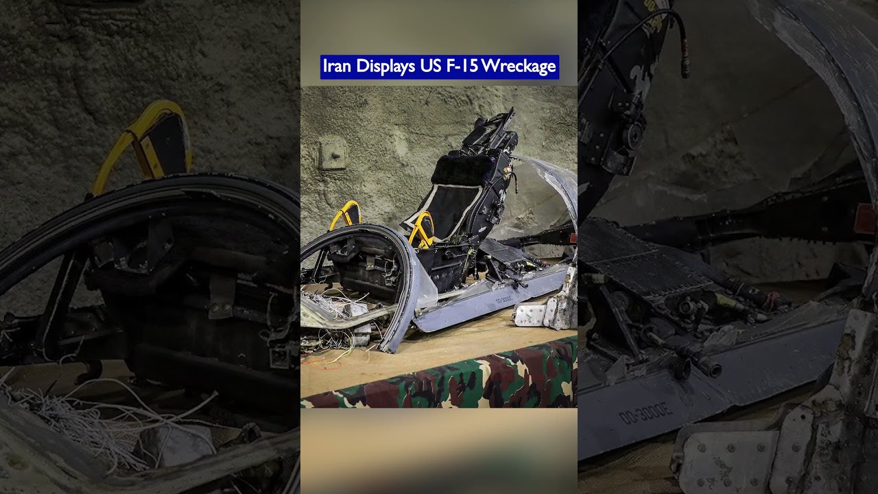 Iran IRGC Displays Downed US & Israeli Aircraft Wreckage