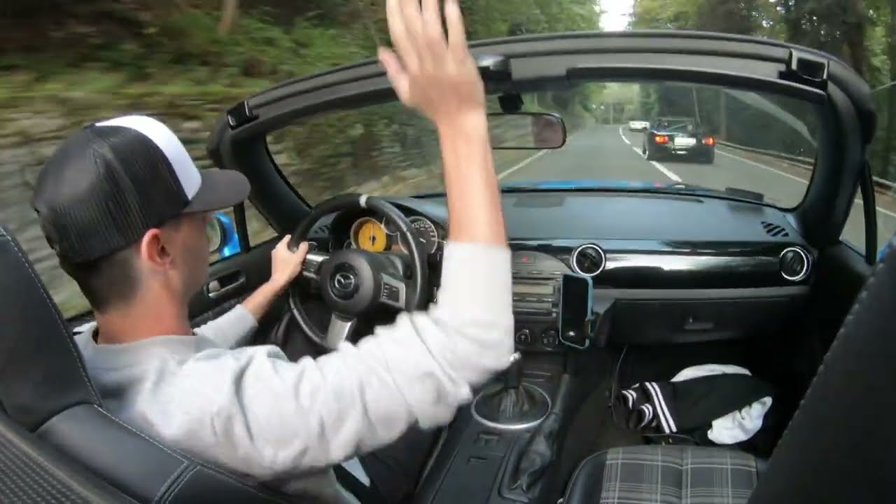 Transfagarasan - Road 7C uphill from the bottom - Mazda MX-5 NC