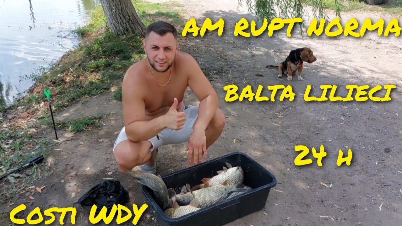 PESCUIT LA CRAP PE BALTA LILIECI - PLANTAT&ARUNCAT CU NADA FACUTA DE MINE