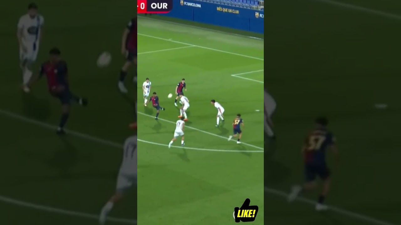 ⚽️ Toni Fern&aacute;ndez desde la mas&iacute;a del FC Barcelona 🇪🇸. #FCBarcelona #LaMasia #golazo
