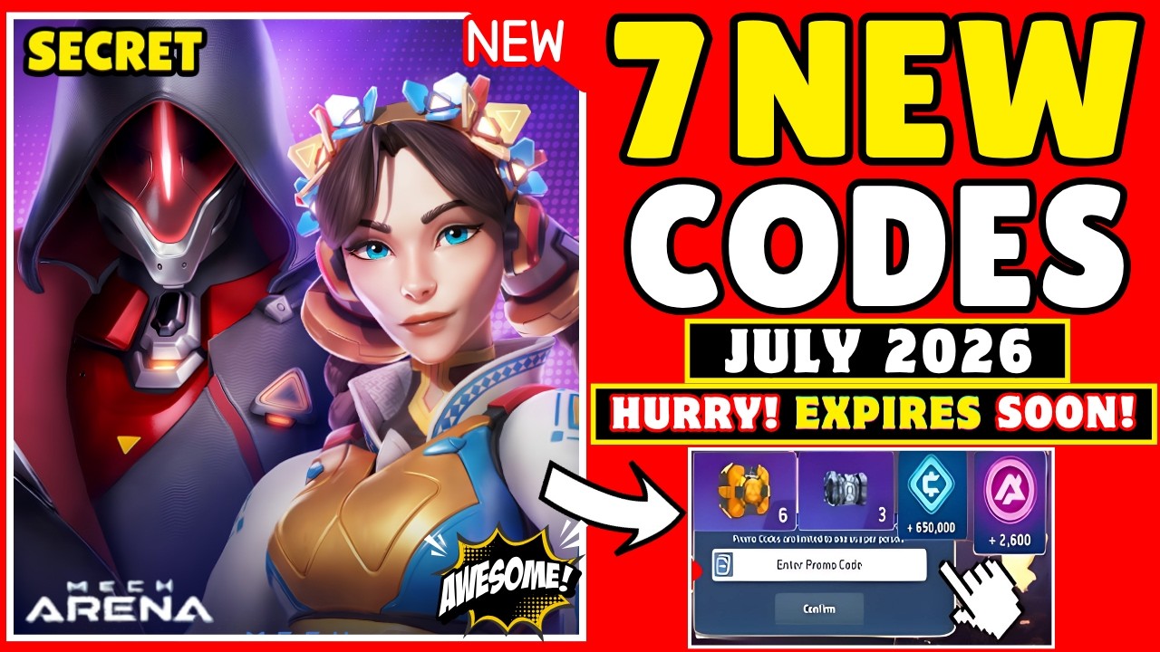 💥SURPRISE💥 MECH ARENA PROMO CODES JULY 2026 - MECH ARENA CODES 2026 - MECH ARENA CODES