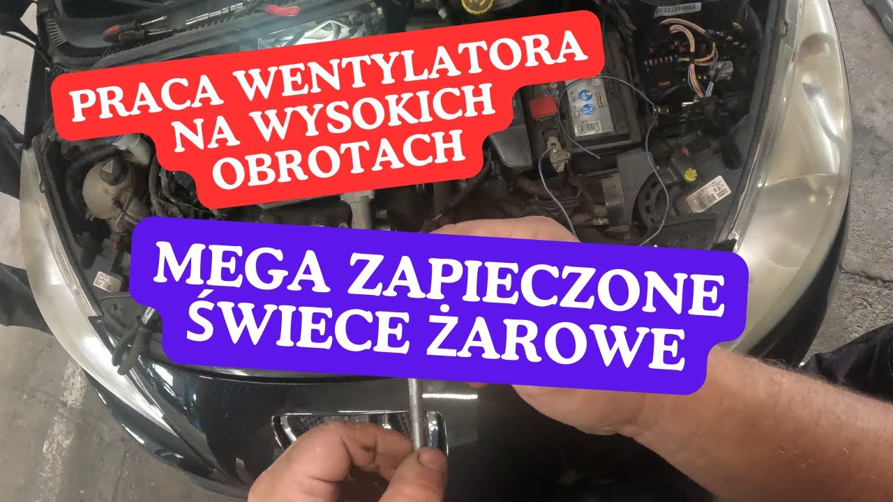 Oporne świece żarowe# praca wentylatora na wysokich obrotach