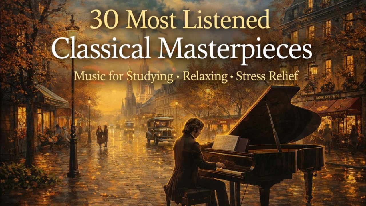 30 Most Listened Classical Masterpieces of All Time 🎹 | Music for Studying, Relaxing & Stress Relief