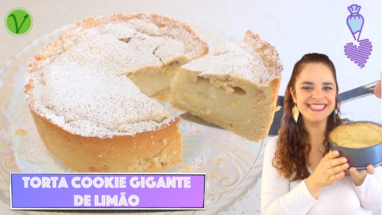 SOBREMESA PERFEITA: TORTA COOKIE GIGANTE DE LIMÃO #809