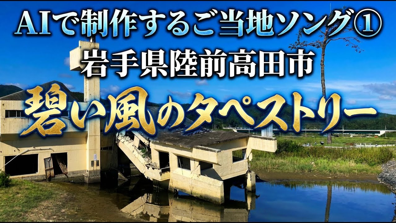 AIで制作するご当地ソング①　「蒼い風のタペストリー」