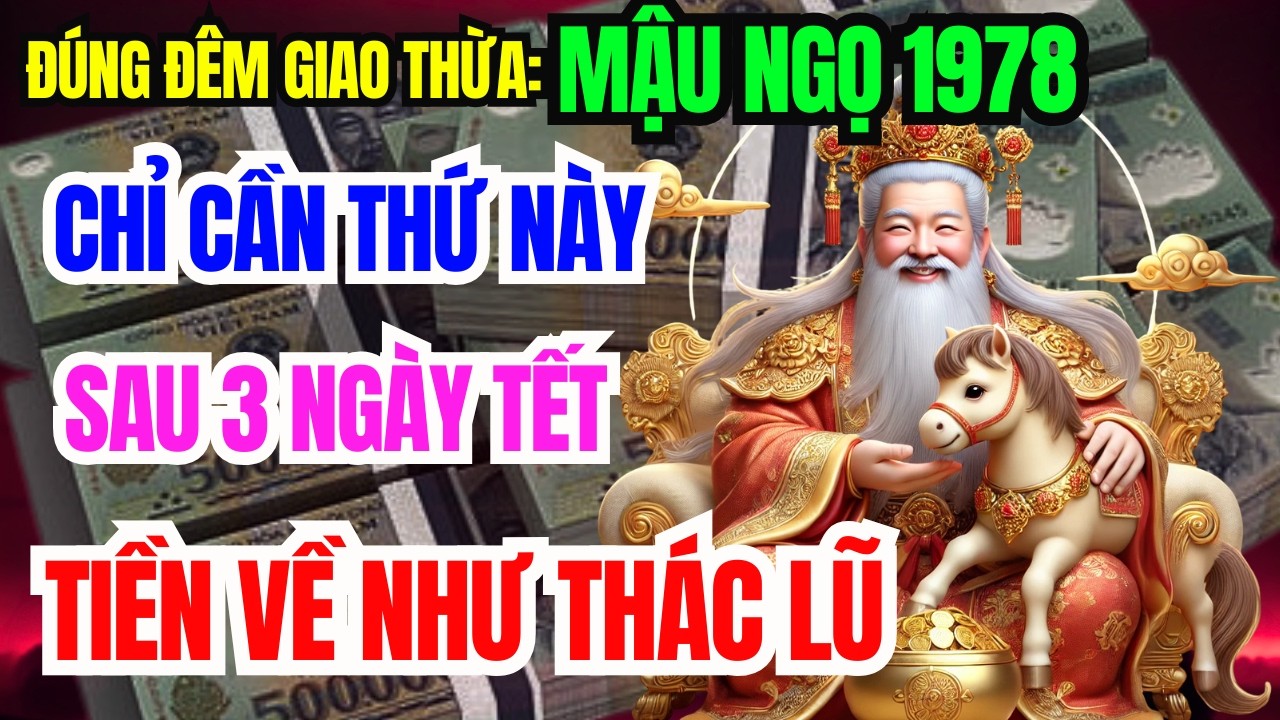 Mậu Ngọ 1978 Đúng Đêm Giao Thừa Lén Làm 7 Việc Này –Trời Xanh Mở Phước, Sẽ giàu To Đổi Đời!