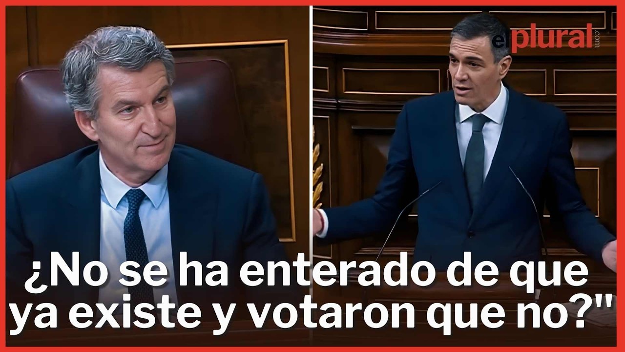 Feij&oacute;o sufre un nuevo lapsus en el Congreso y S&aacute;nchez lo retrata