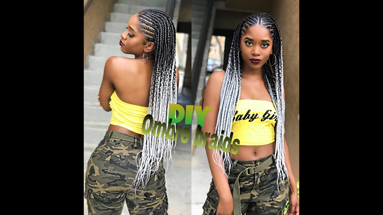 DIY | SUPER CUTE OMBRE BRAIDS  (STEP BY STEP)