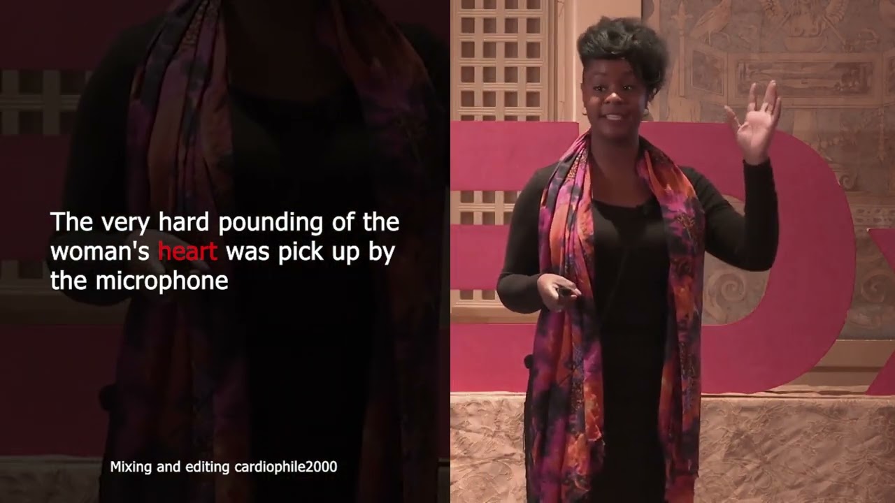 A very fast female heartbeat captured by a microphone