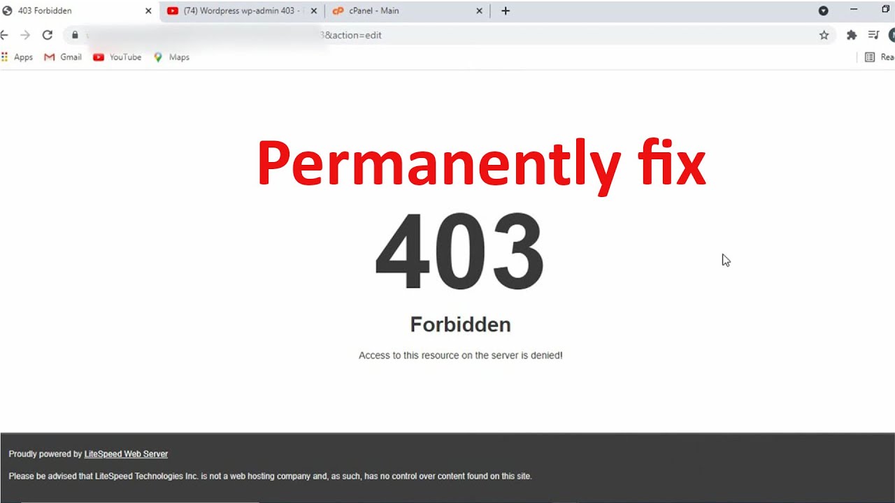 Как навсегда исправить ошибку 403 FORBIDDEN на вашем сайте WordPress