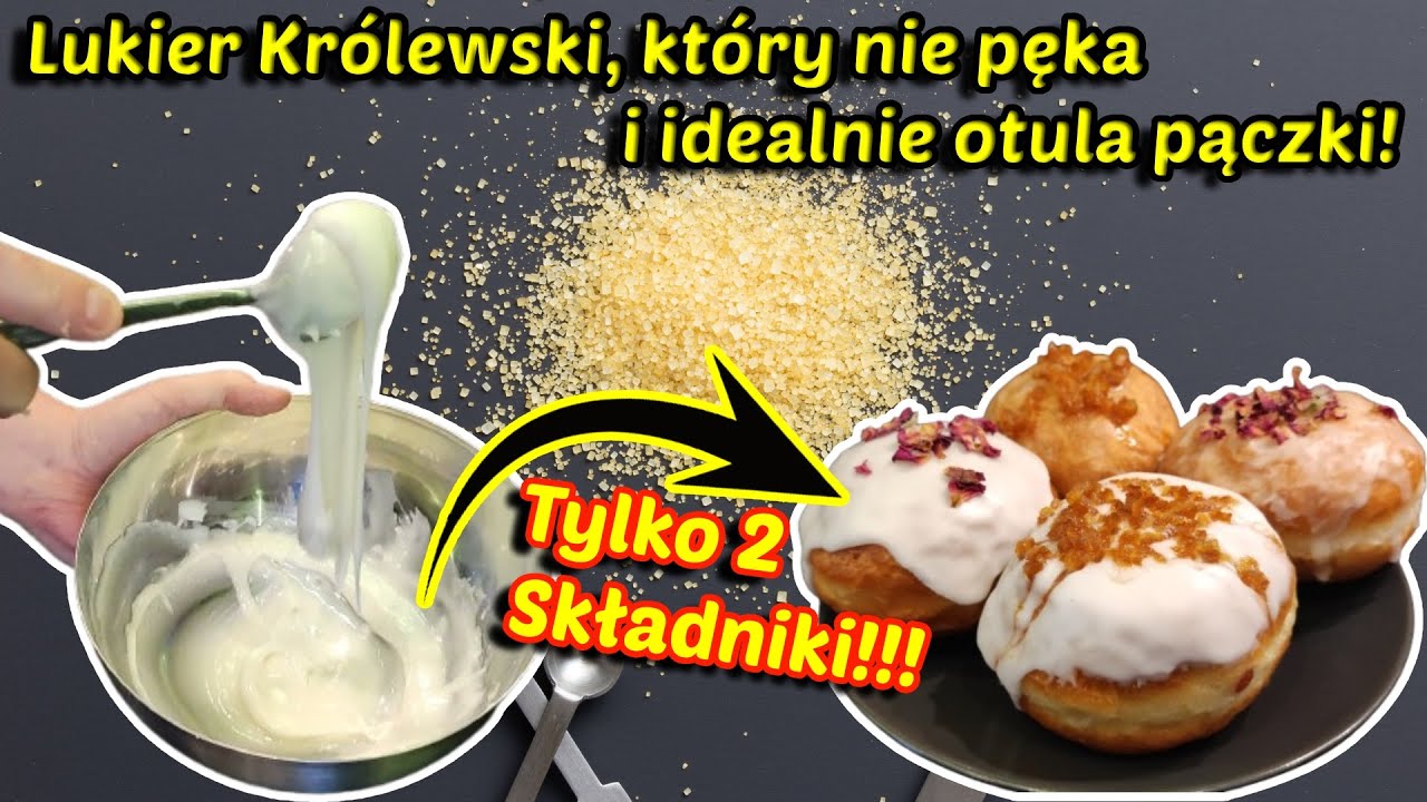 Tylko 2 składniki! Najprostszy i najlepszy lukier, który idealnie otula pączki!