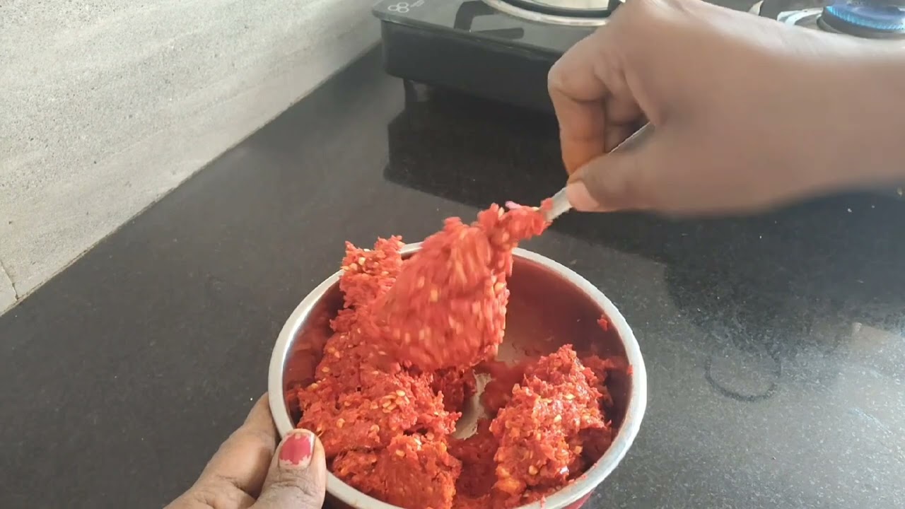 పండు మిరపకాయ పచ్చడి | How to make Red chilli Pickle | Homemade Pickle#homemade #homekitchen #pickles