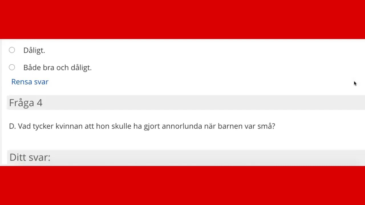 Träna till NP: Höra, sfi D, NÄR BARNEN FLYTTAR HEMIFRÅN