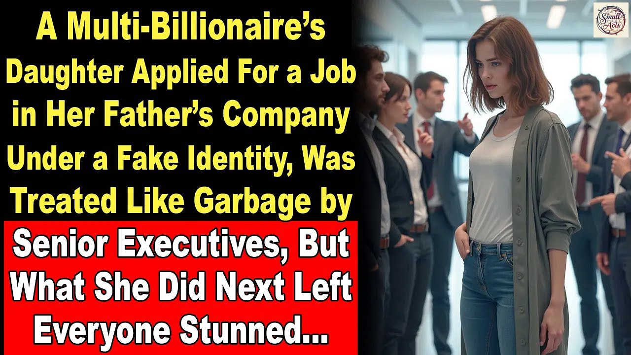 She Applied for a Job in Her Father’s Company and was Treated Badly, Until She Revealed Her