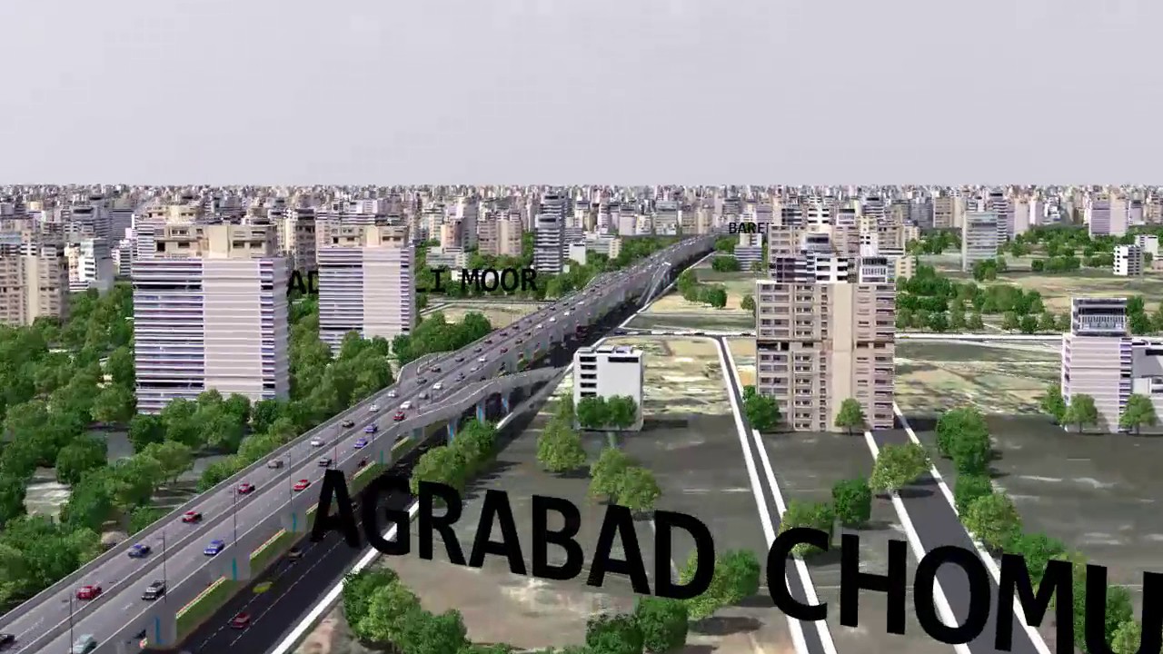 Chittagong 15 km Elevated express way animation 23-02-16