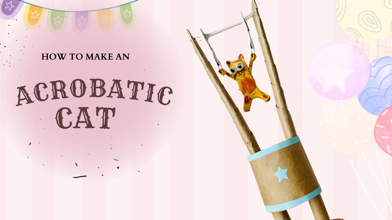 How to make an Acrobatic Cat toy on a trapeze