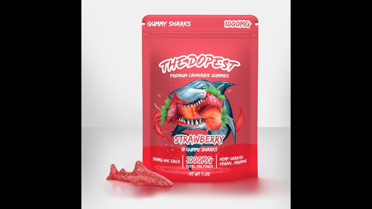 The Dopest Flavors: STRAWBERRY GUMMY SHARKS