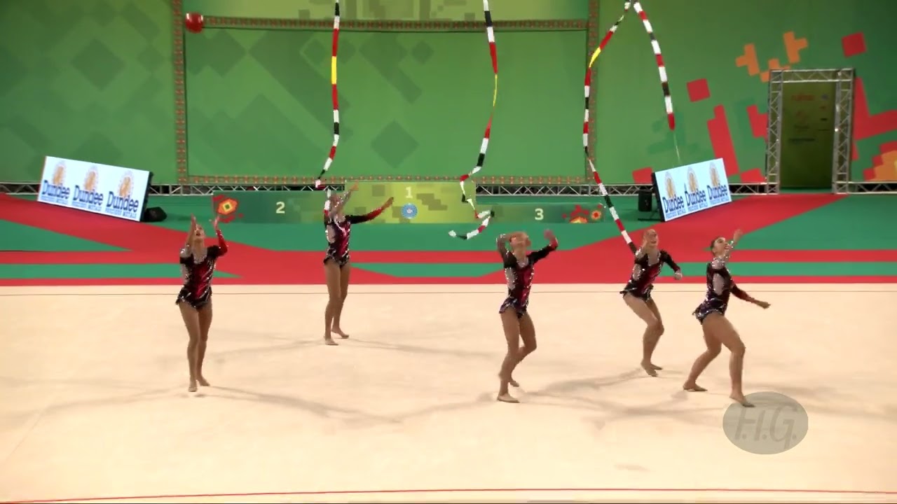 Spain (ESP) - 2022 Rhythmic Worlds, Sofia (BUL) - Qualifications 3 Ribbons + 2 Balls