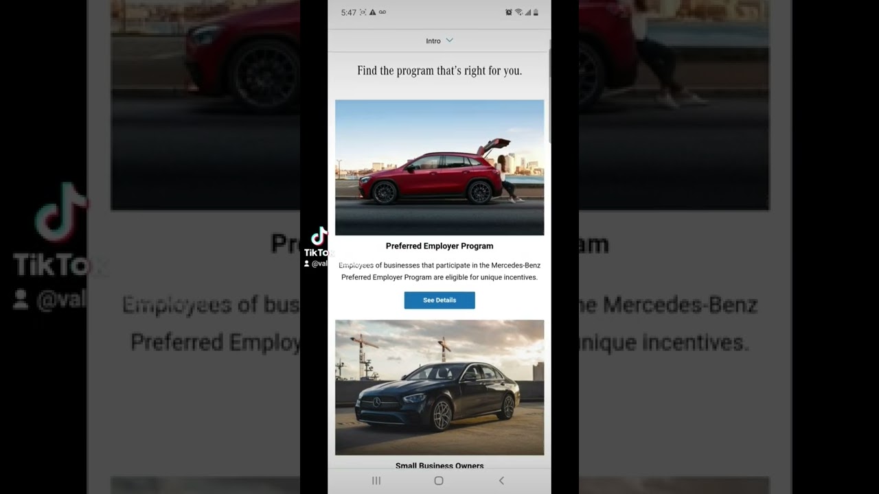Mercedes-Benz Small business program 