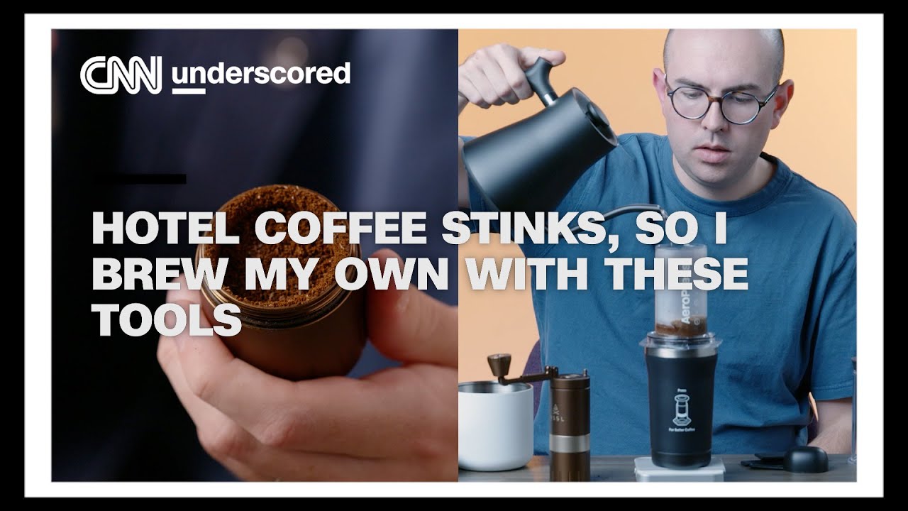 Hotel coffee stinks, so I brew my own with these tools