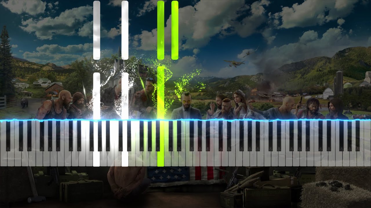 Far Cry 5 - When the Morning Lights Shine In Synthesia Midi Piano Tutorial & Download