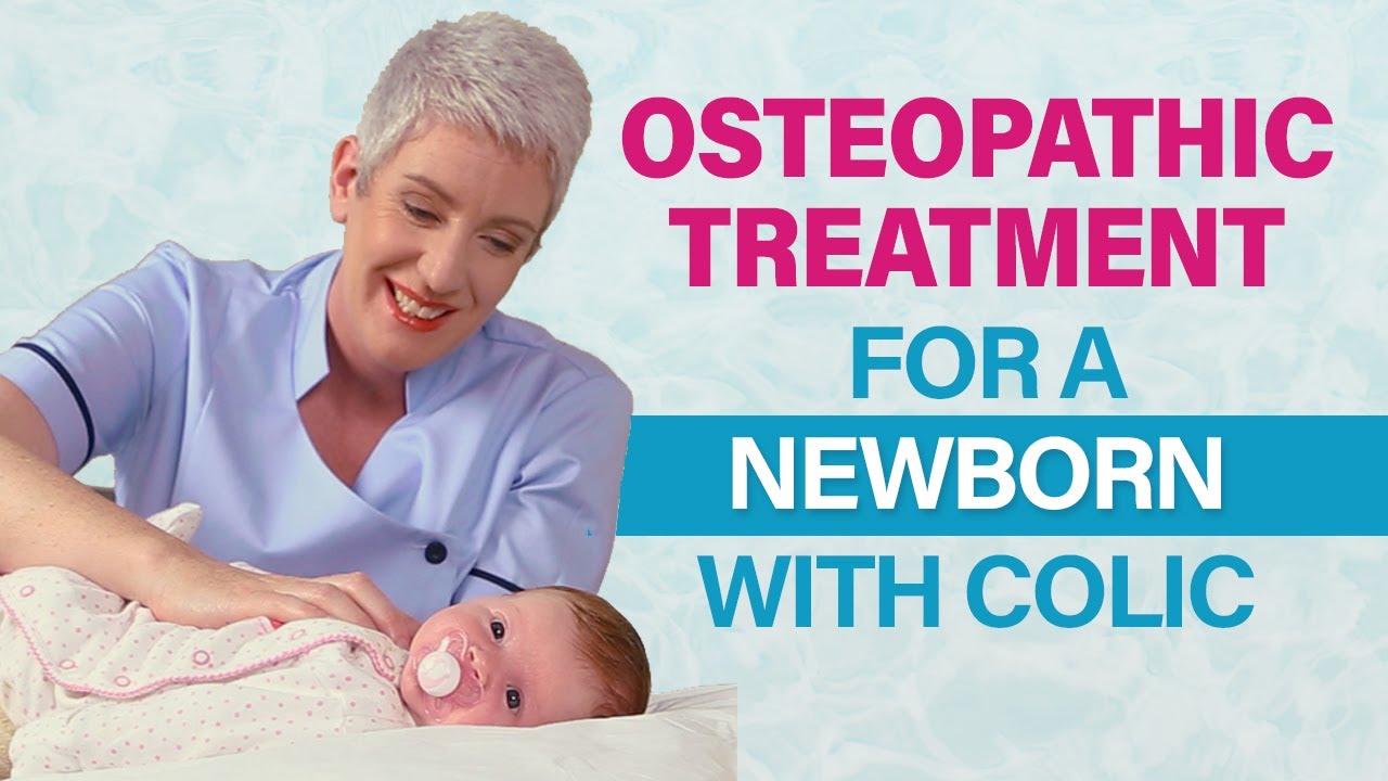 Osteopath gives NEWBORN baby (3 weeks old) a COLIC & REFLUX treatment