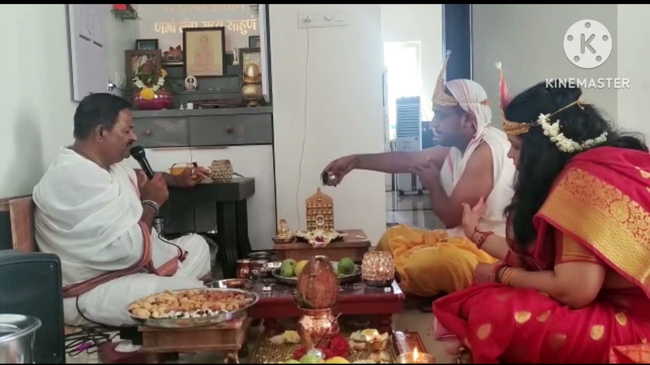 Jain Vastu Vidhan & Abhishek Shanti dhara Graha pravesh poojan Y1 society #Rhythm #Vivek #Triveni