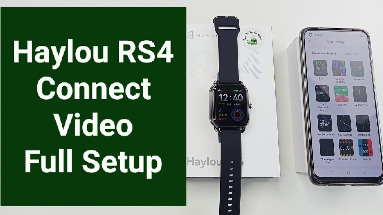 Haylou RS4 || How To Connect Haylou RS4 Smartwatch || Full Setup || with Android Phone || Tech With