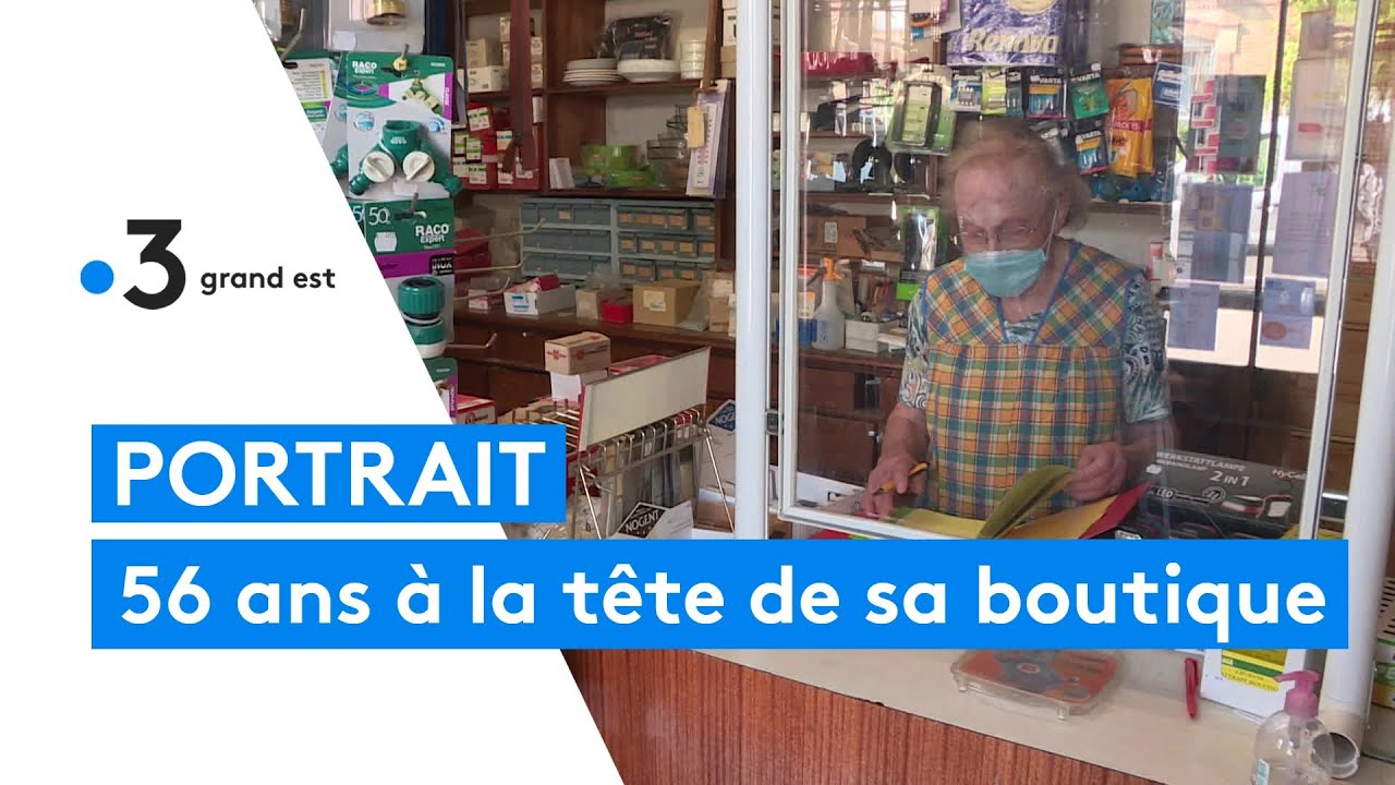 Portrait : à 86 ans, elle tient toujours sa quincaillerie