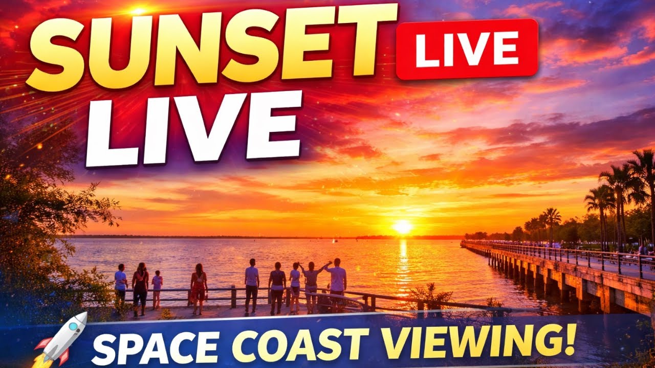 Live Sunset from Space View Park Florida