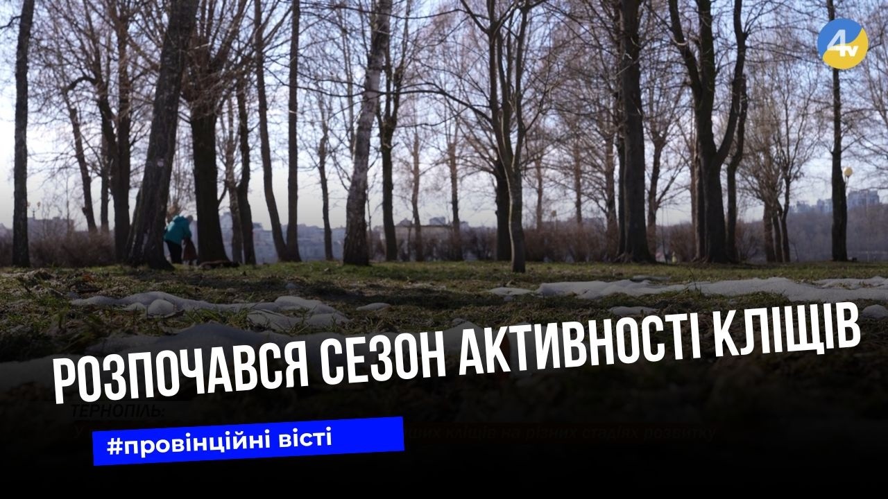 У парках міста вже почали фіксувати перших кліщів на різних стадіях розвитку