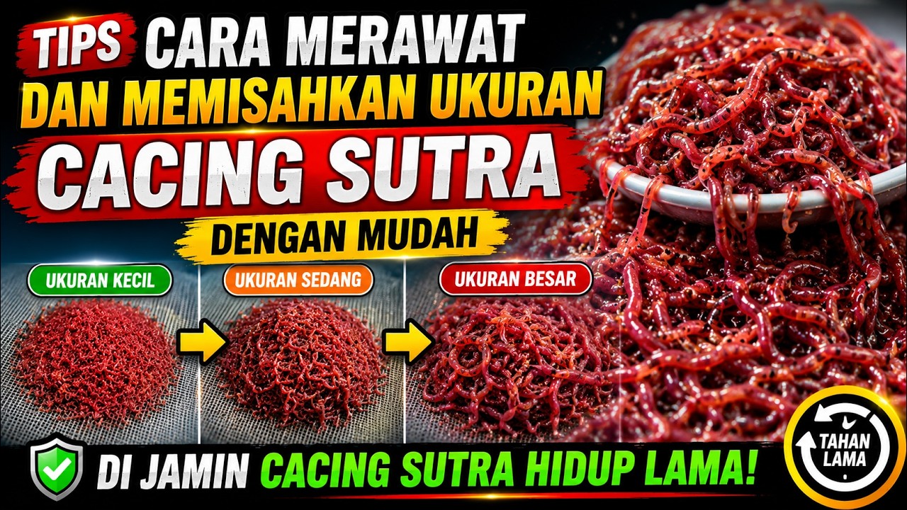 TIPS MEMISAHKAN UKURAN CACING SUTRA