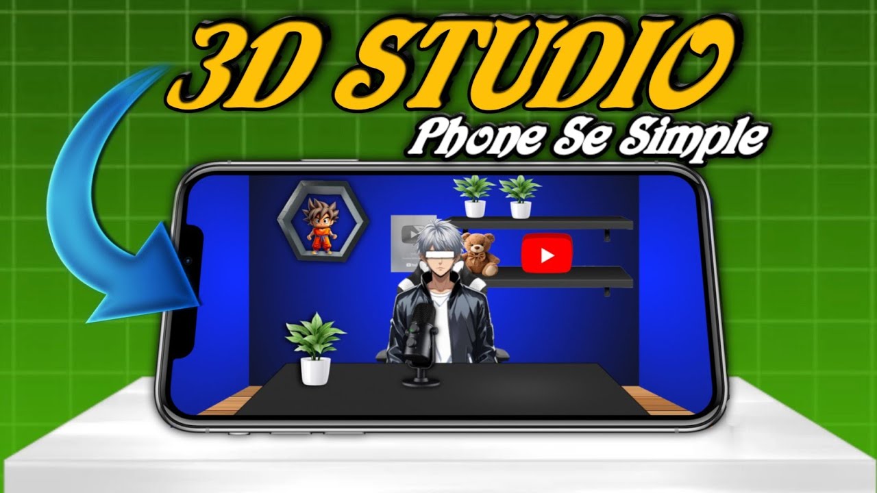 How To Creat 3D Studio In Mobile||3d Studio Kaise Banaye Phone Se||Pixallab With Capcut