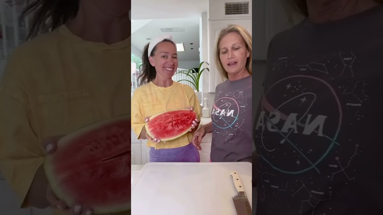 Trying the Watermelon Mustard TIK TOK TREND with my mom! #shorts #trending