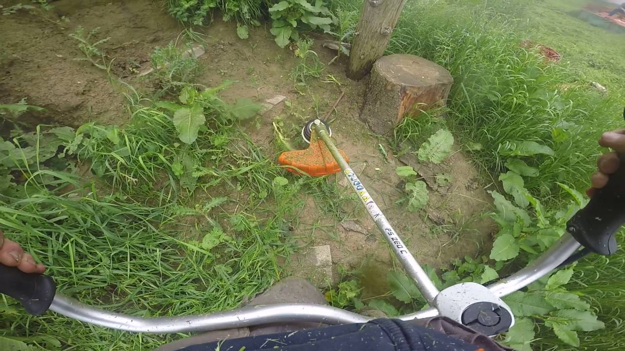 Débroussaillage avec la nouvelle fs 260c