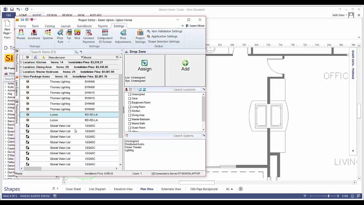 Creating a Plan Drawing in Visio