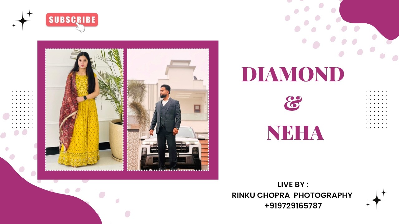 🔴LIVE : WEDDING CEREMONY || DIAMOND 💞 NEHA || LIVE BY : RINKU CHOPRA PHOTOGRAPHY || M. 9729165787