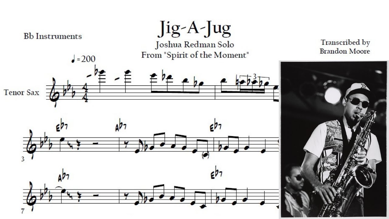 Joshua Redman Solo Transcription | 